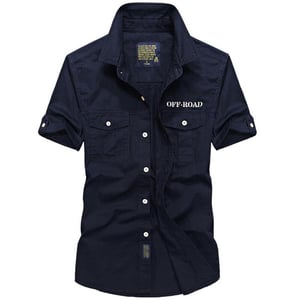 Camicia militare blu navy