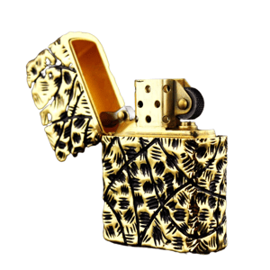 Accendino robusto dorato