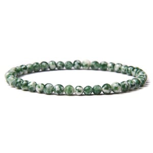 Bracciale di giada verde 4 mm