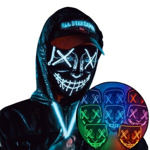 Maschera luminosa per il viso