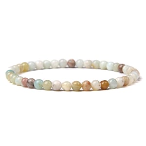 Bracciale in amazzonite 4 mm