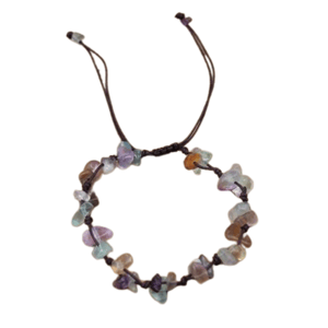 Bracciale barocco regolabile in fluorite