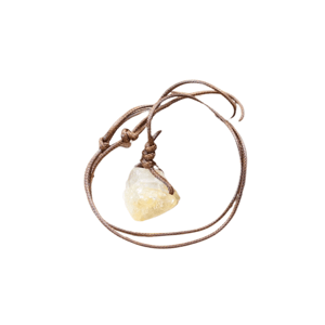 Collana con pietre citrine