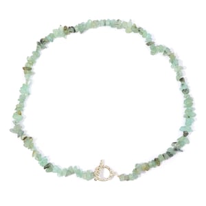 Collana di chip di prehnite