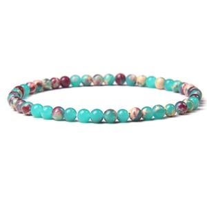 Bracciale in diaspro Shoushan 4 mm