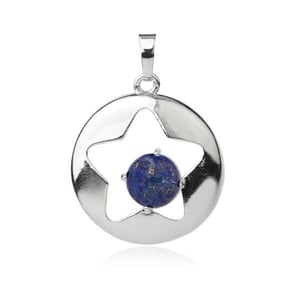 Collana con ciondolo a forma di stella in lapislazzuli