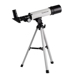 Telescopio astronomico rifrattore con treppiede portatile