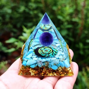 Orgonite Acquamarina e Lapislazzuli 5cm