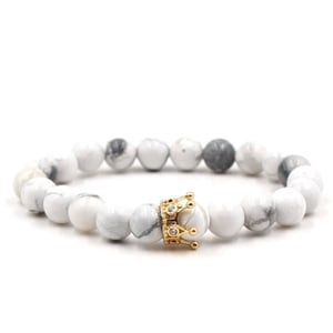 Corona di Howlite per bracciale