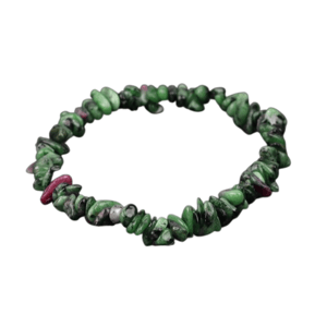Bracciale barocco in rubino e zoïsite
