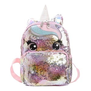 Borsa Unicorno colorata con paillettes