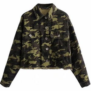 Giacca militare in pile da donna