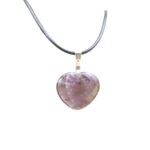 Collana con cuore di ametista