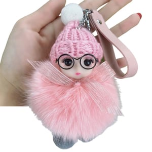 Portachiavi con pompon