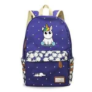Unicorn Satchel Blu scuro