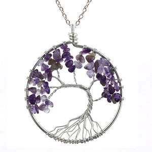 Collana Albero della vita Ametista