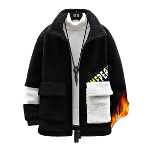 Giacca militare in pile da uomo