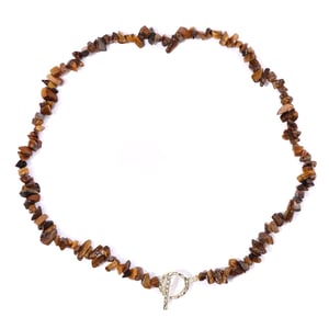 Collana con chip di occhio di tigre