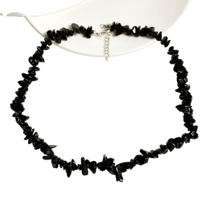 Collana di agata nera
