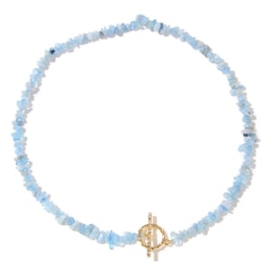Collana di scaglie di acquamarina