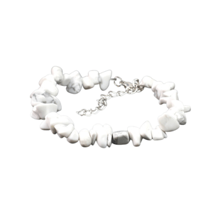 Bracciale barocco in turchese bianco