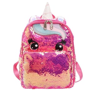 Borsa Unicorno rossa con lustrini