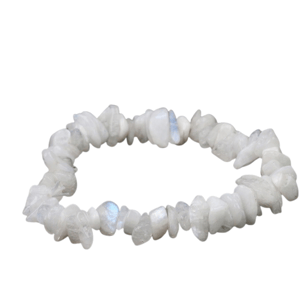 Bracciale barocco in pietra di luna bianca
