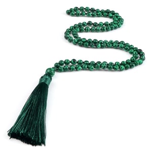 Collana Mantra di Malachite 108 perline