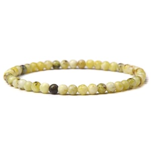 Bracciale Howlite gialla 4 mm