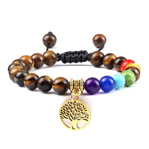Bracciale dell'Albero della Vita dei 7 Chakra