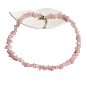 Collana di quarzo rosa