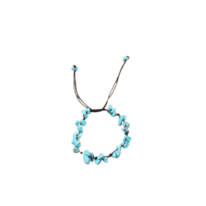 Bracciale regolabile in turchese barocco
