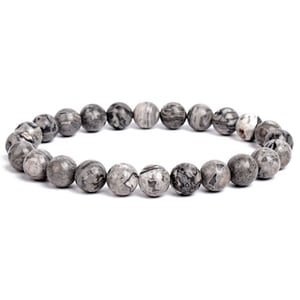 Bracciale in diaspro grigio