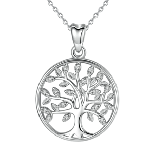 Collana con ciondolo a forma di albero della vita