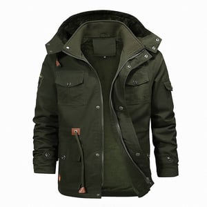 Giacca militare vintage calda da uomo