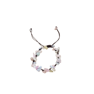 Bracciale barocco regolabile in morganite