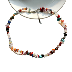 Collana di quarzo misto