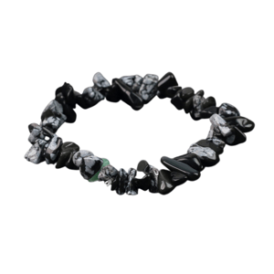 Bracciale barocco con scaglie di ossidiana