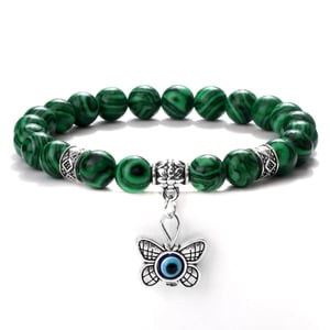 Bracciale da donna con charm in malachite