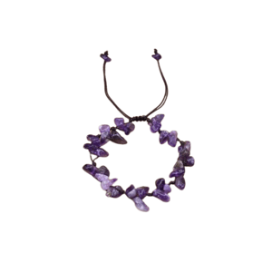 Bracciale barocco regolabile in ametista