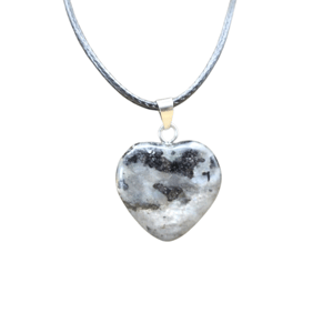 Collana con cuore in labradorite