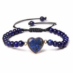 Bracciale in Lapislazzuli e Cordelette d'Amour