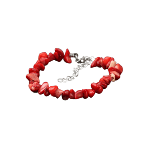 Bracciale barocco in corallo rosso