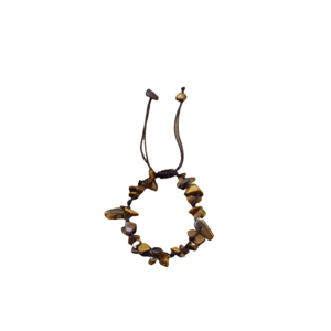 Bracciale regolabile in occhio di tigre barocco