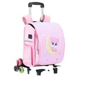 Borsa a rotelle con design a gatto