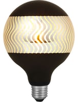 LED E27 Fila Laser Ripple G125x180 230V 120Lm 4W 925 AC Blac