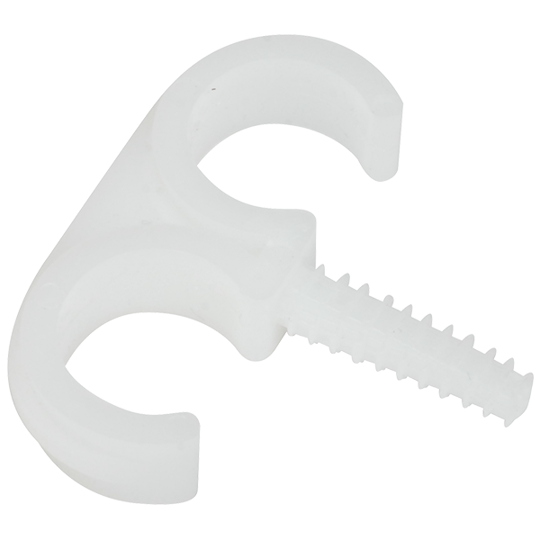 JMV plugclip dubbel 16/19mm naturel