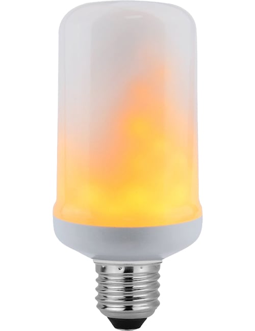 LED E27 T60x140 230V 60Lm 5W 815 AC Flicker Flame Effect Non
