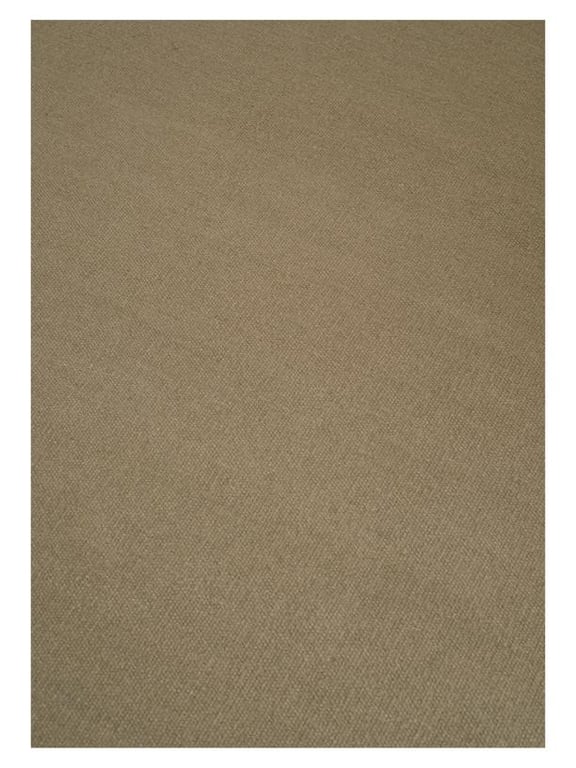 Wollen vloerkleed hip met flosjes Robijn Olive