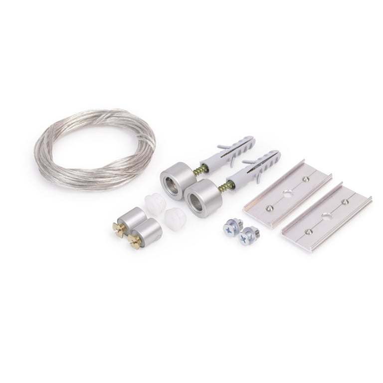 Pendel set voor ledstrip profielen, 2 stuks, Zilvergrijs